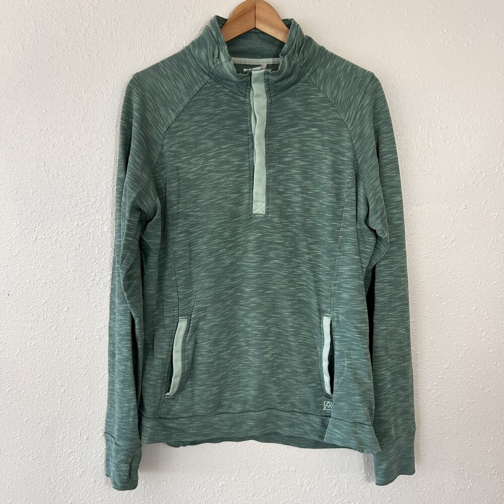 Avalanche Outdoor Green Loma Pull Over Snap Closure Size XL Thumb Holes